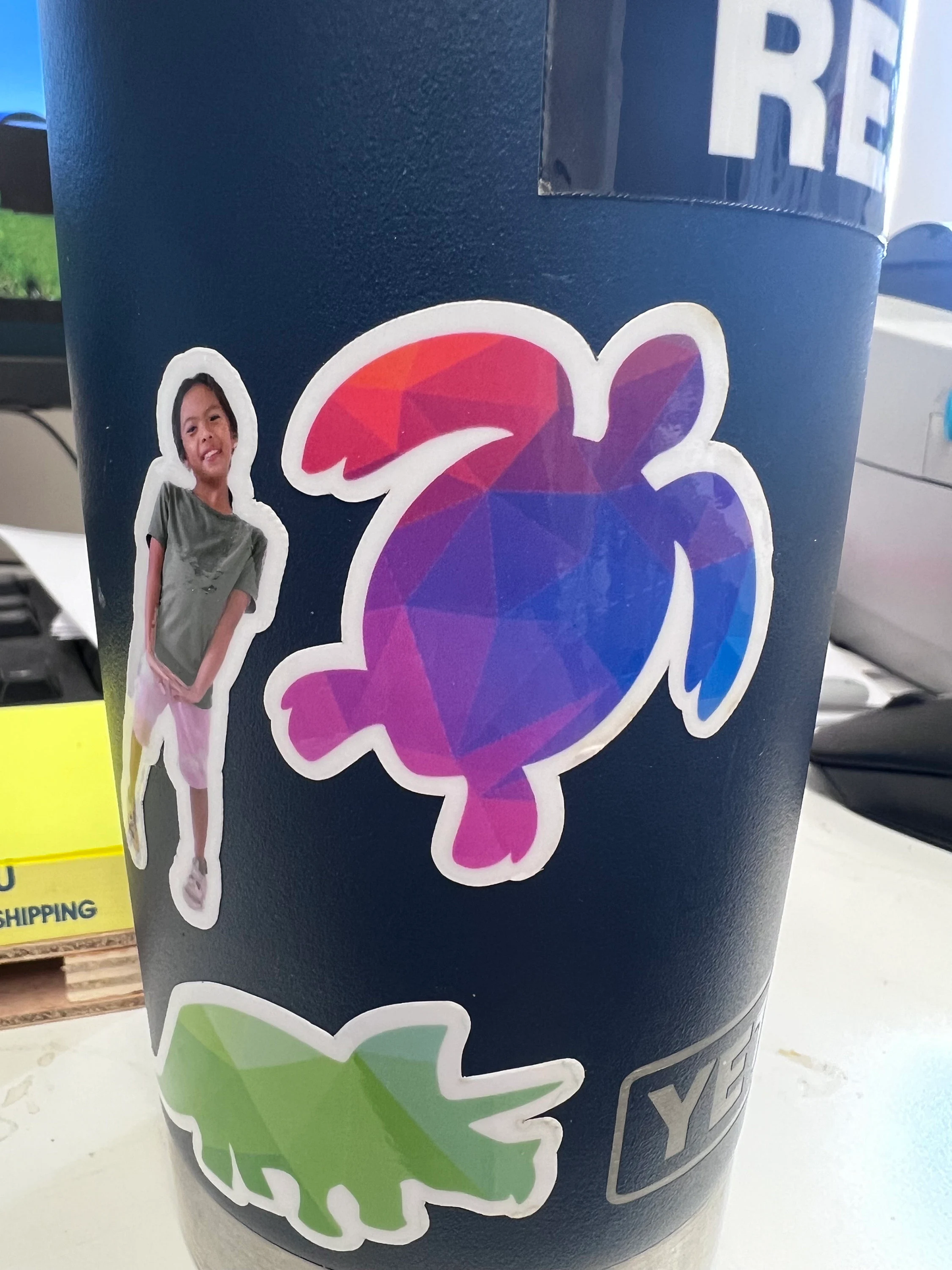 Sea Turtle Sticker | Ocean Turtle Decal| Turtle Lovers Gift | Waterproof Sticker for Water Bottles | Save the Turtles | Sea Ocean Creatures