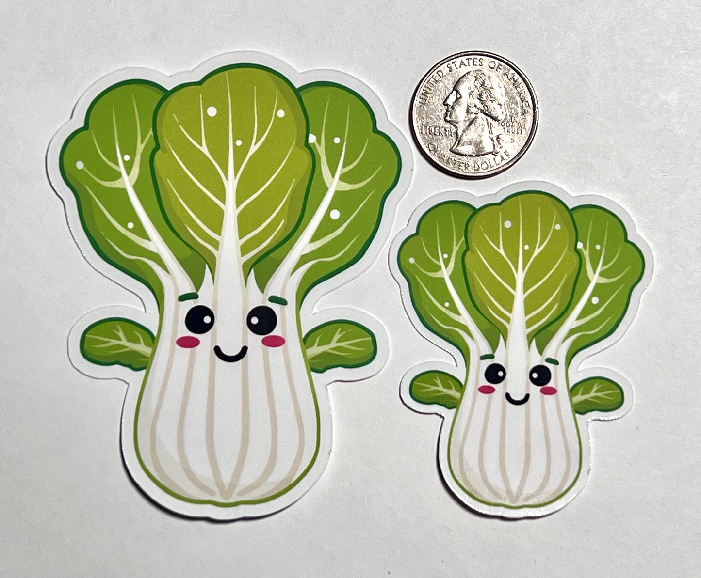 Cute Bok Choy Sticker | Chinese Vegetable Kawaii Design