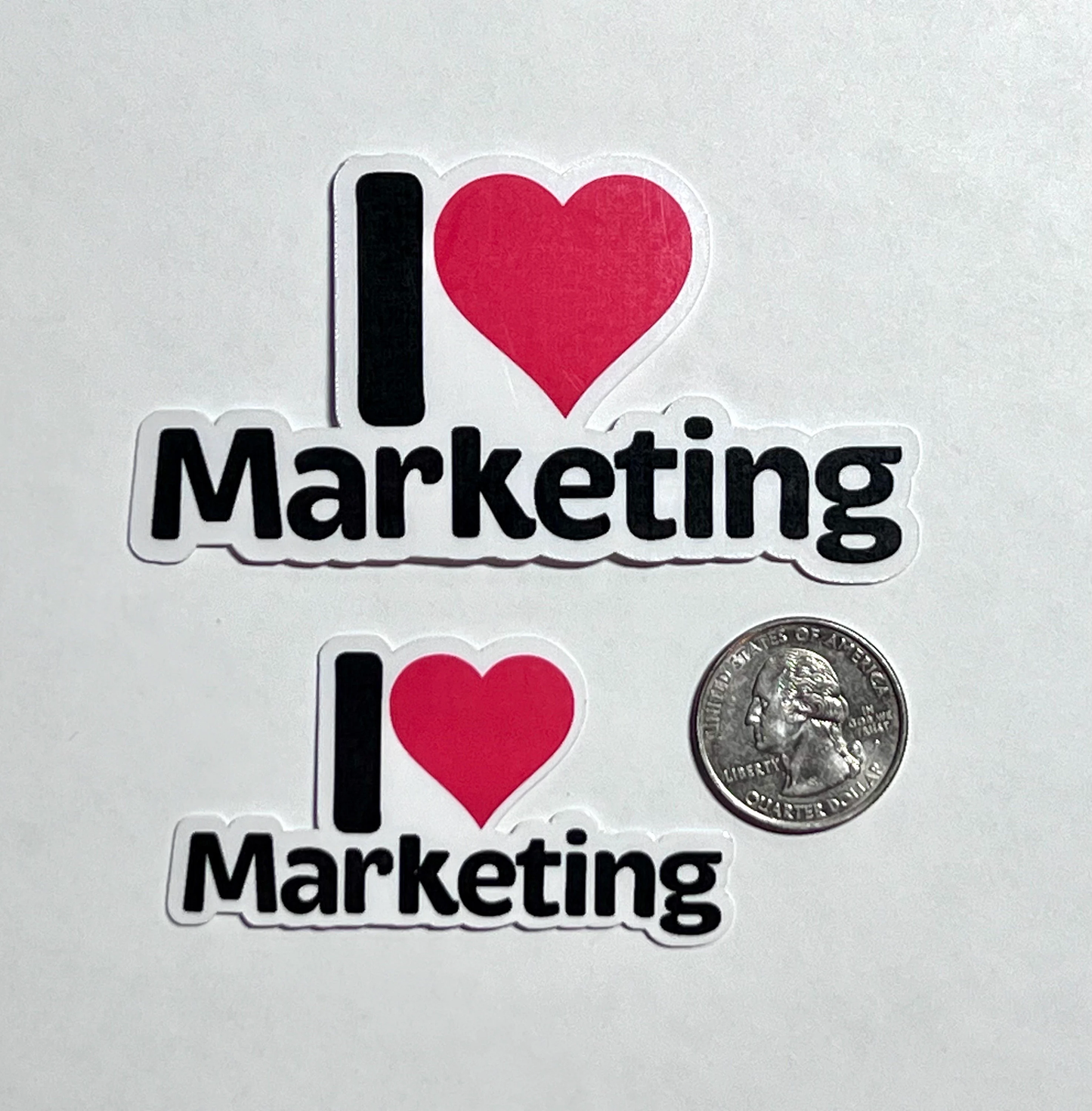 I love Marketing Sticker | I Heart Marketing Vinyl Sticker | MBA Gift | Product Marketer