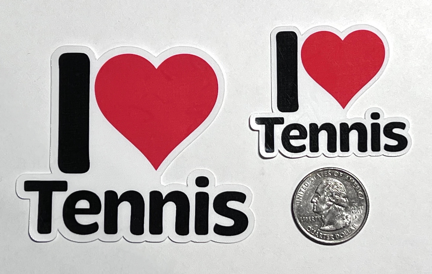 I love Tennis Sticker Word Sticker | I Heart Tennis Vinyl Decal | Tennis Team Gift | Tennis Player