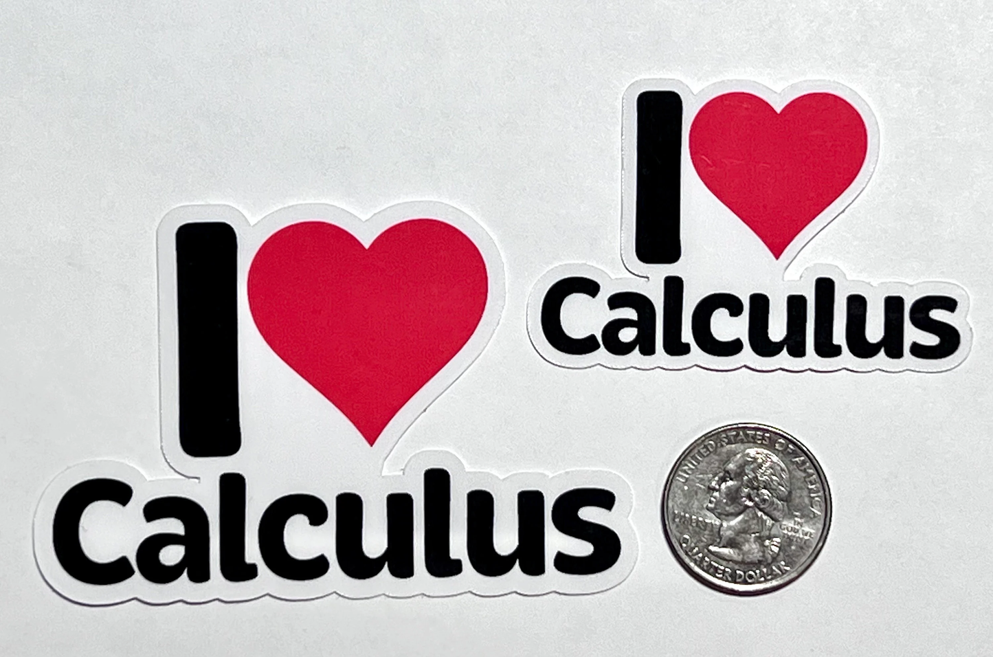 I love Calculus Sticker | I Heart Calculus Vinyl Sticker