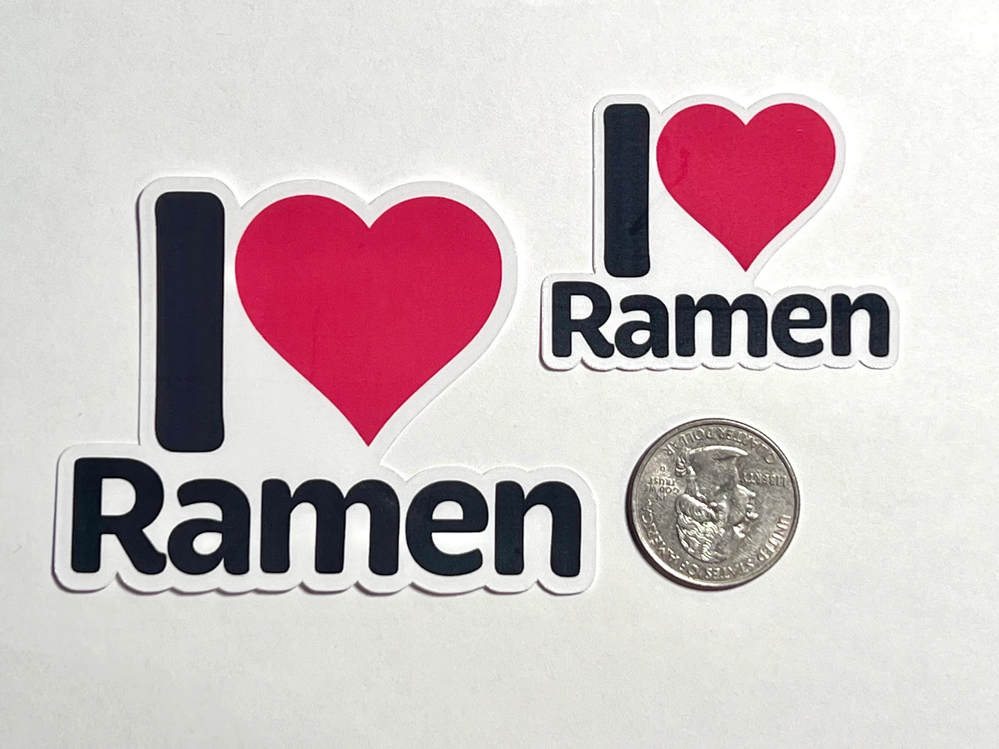 I love Ramen Sticker | I Heart Ramen Noodles Vinyl Sticker | Japanese Cuisine