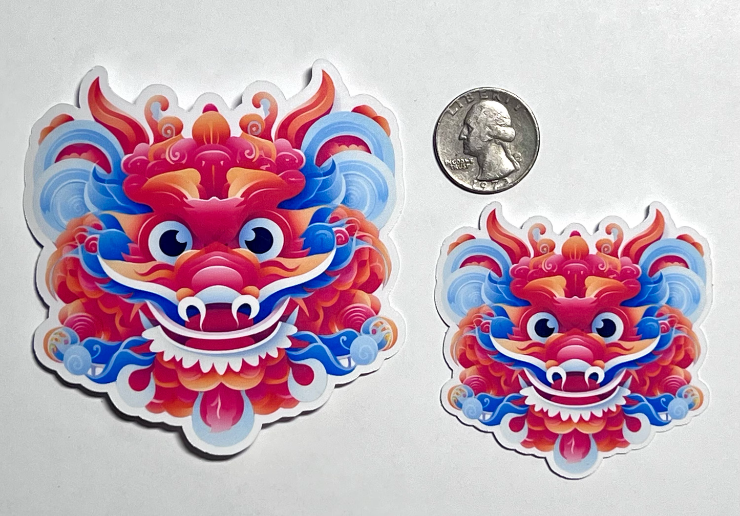 Chinese Dragon Head Sticker | Chinese New Year Sticker 2024 | Year of the Dragon