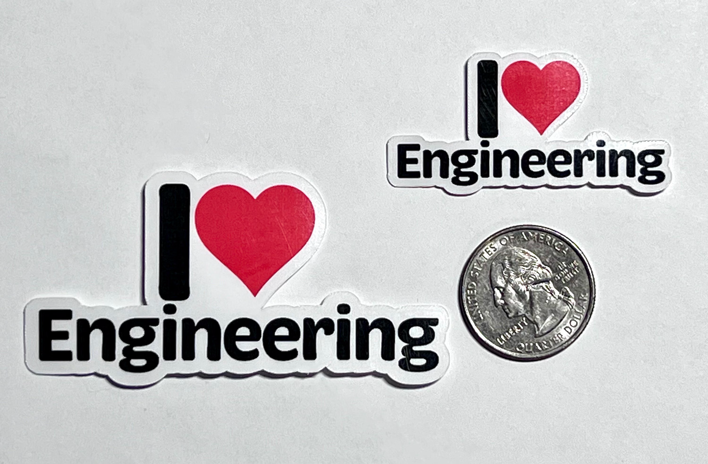 I love Engineering Sticker | I Heart Engineering Vinyl Sticker | Engineering School