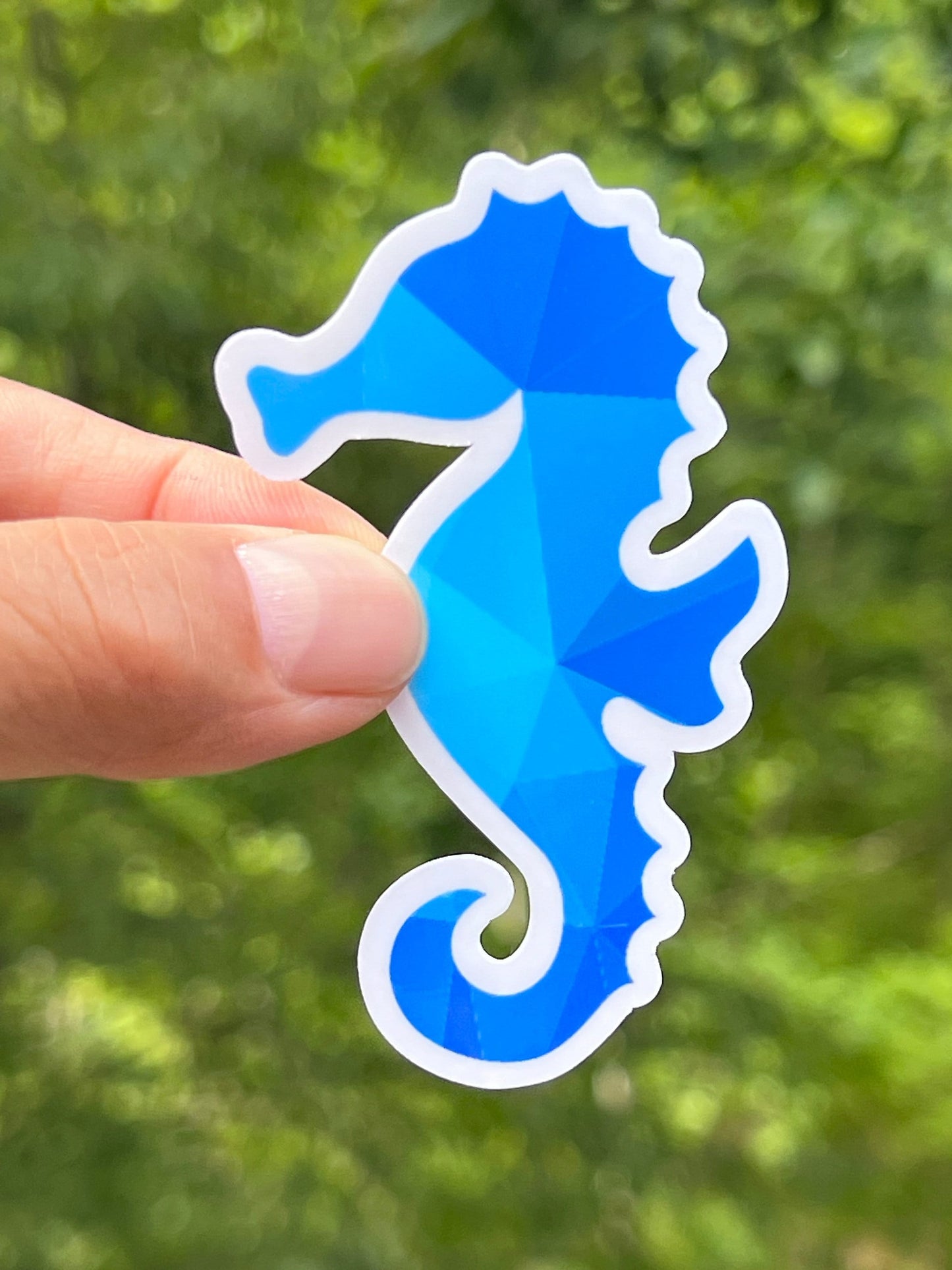 Sea Animals Vinyl Stickers Laminated Blue- Turtle, Fish, Crab, Octopus, Dolphin, Seahorse, Shark, and Whale. Decorate Water Bottles, Laptops
