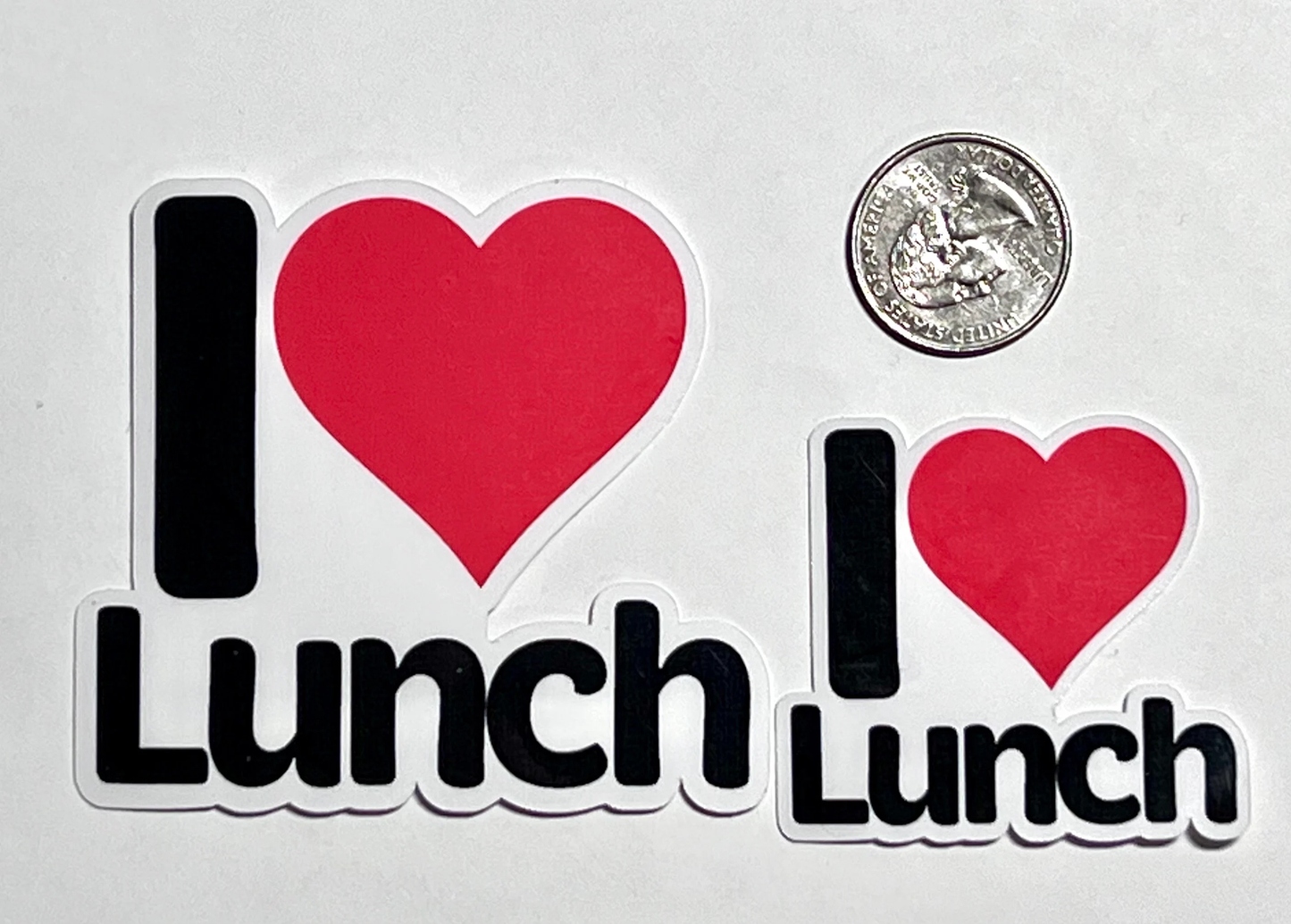 I love Lunch Sticker | I Heart Lunch Vinyl Sticker | Lunch Box Sticker | Lunch Lady Gift | Lunch Time