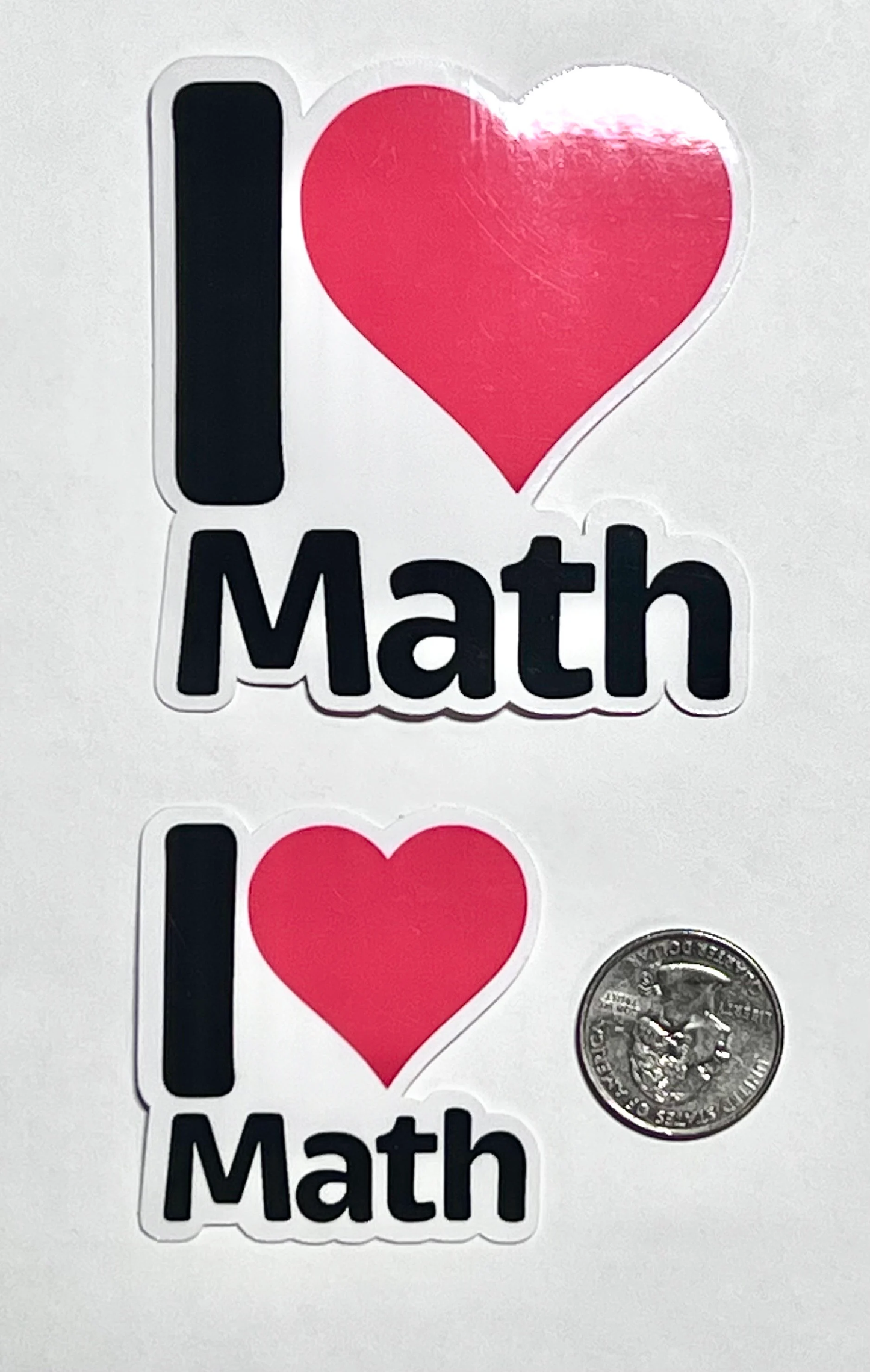 I love Math Sticker | I Heart Math Vinyl Stickers | Mathematician Gift | Math Team Gift