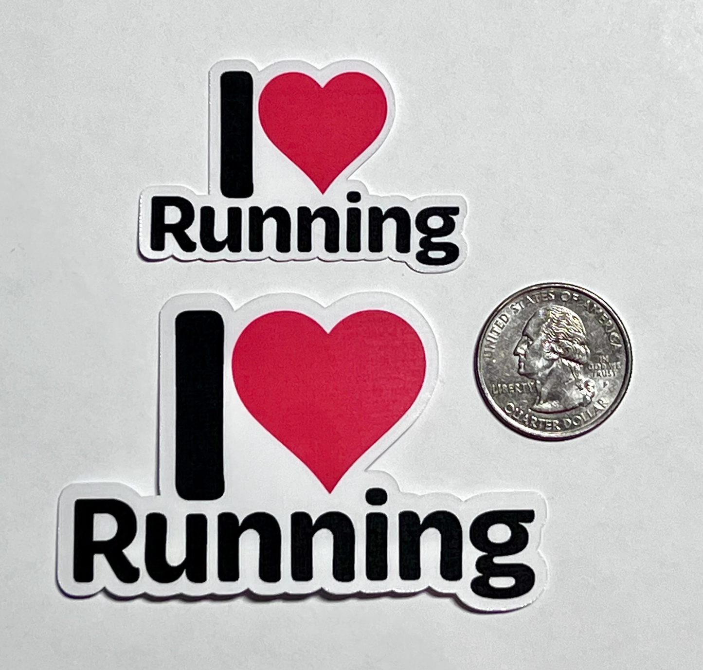 I Love Running Sticker | I Heart Running Vinyl Sticker | Cross Country Team Gift