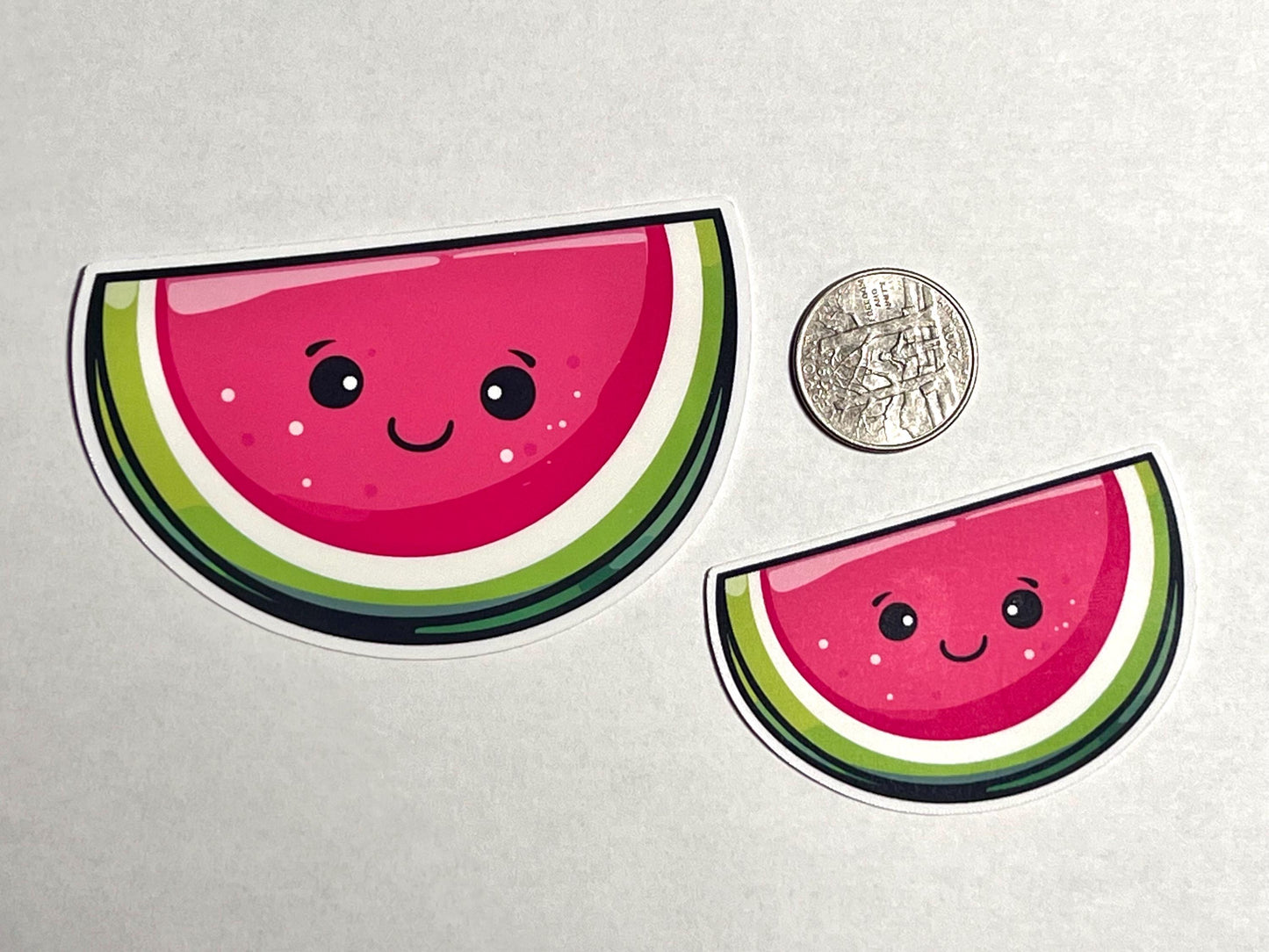 Cute Watermelon Sticker | Smiling Watermelon Slice | Summer Fruits