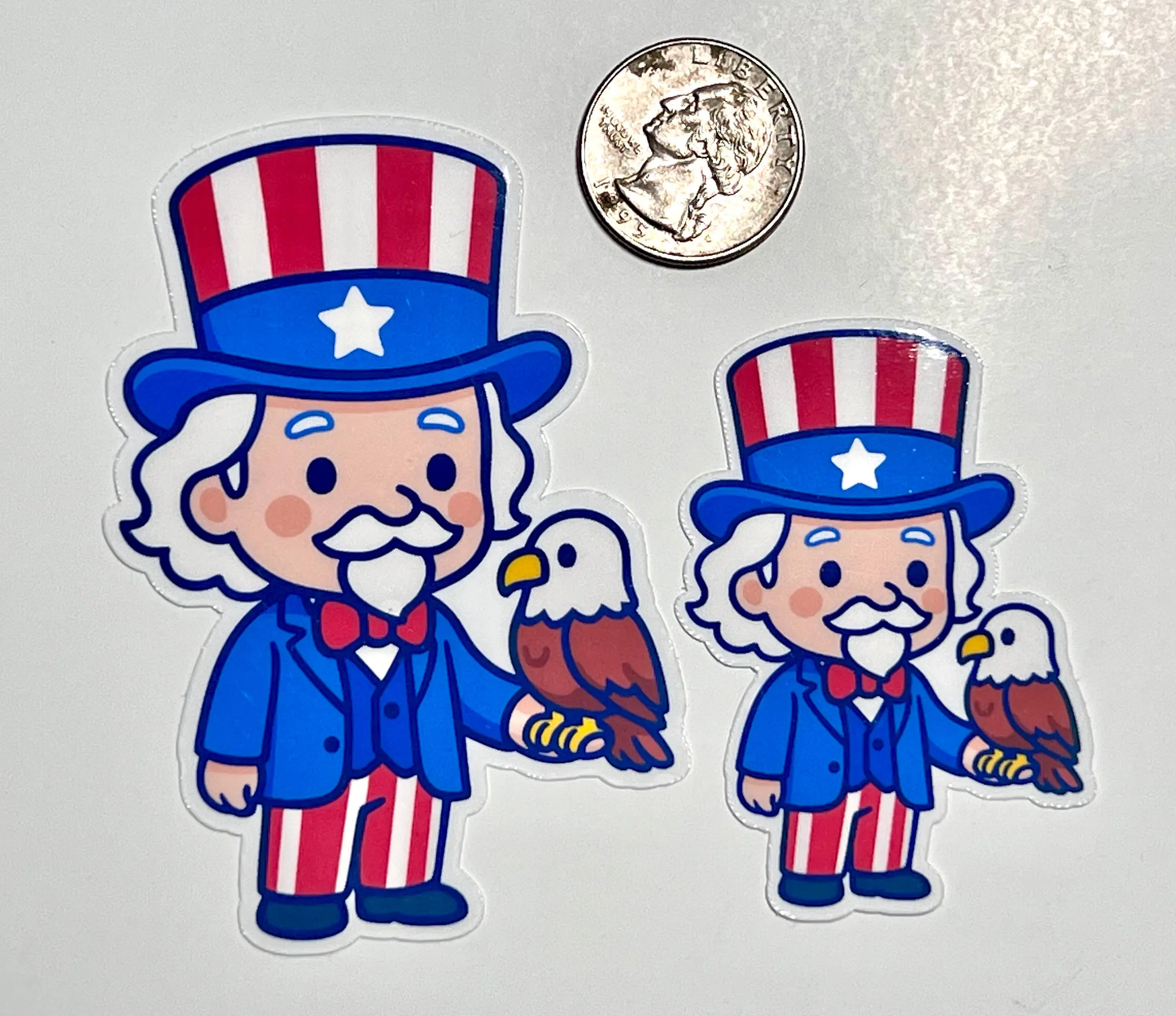 Uncle Sam Sticker | Kawaii Design Sticker | Fourth of July | Patriotic