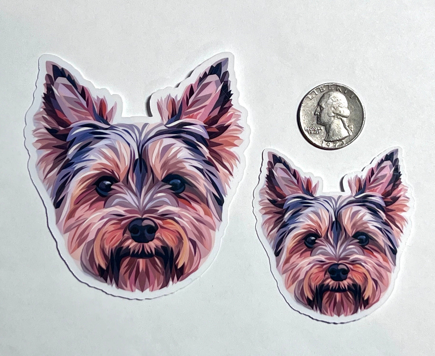 Yorkshire Terrier Sticker | Yorkie Geometric Design Vinyl Sticker | Dog Lover