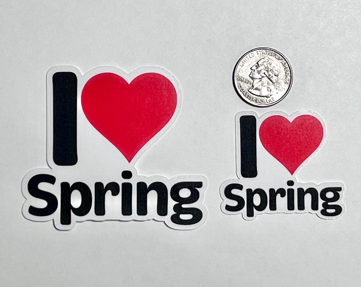 I Love Spring Sticker | I Heart Spring Vinyl Sticker | Springtime | Nature Sticker | Seasons