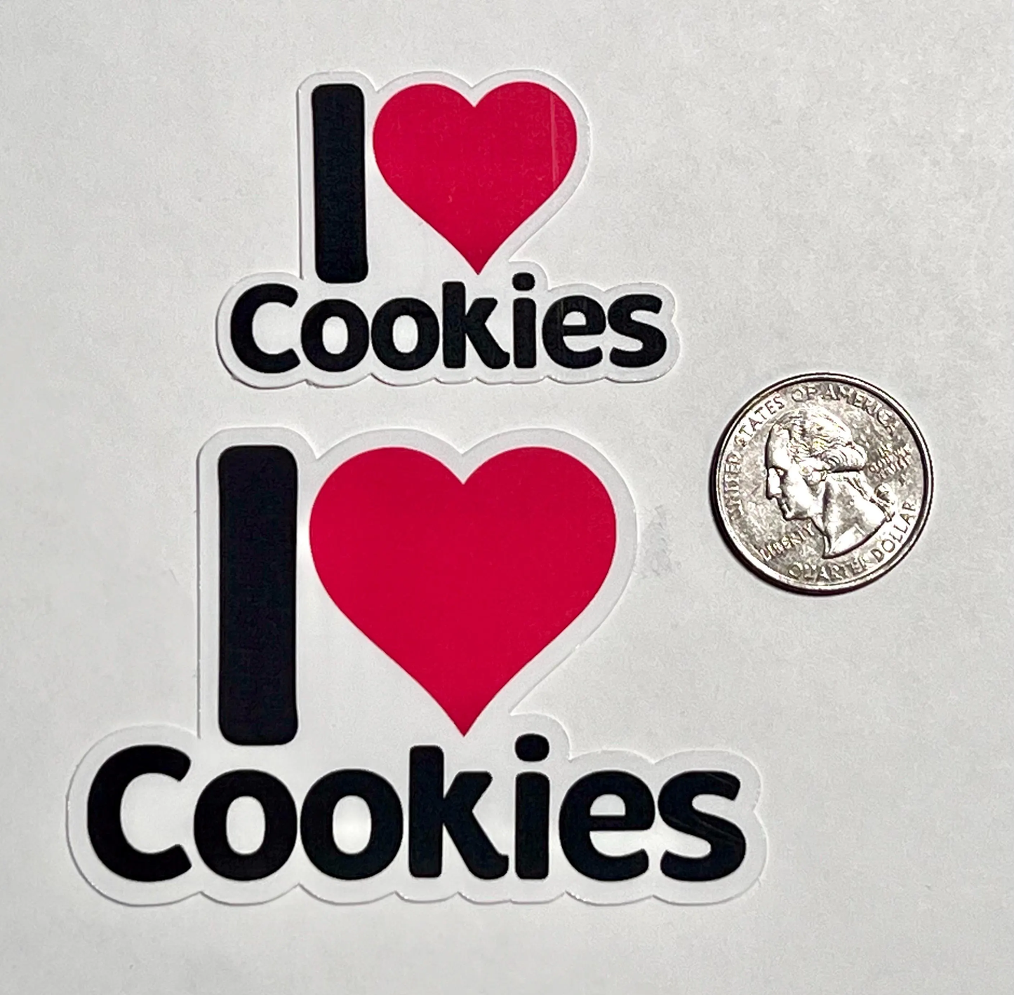 I love Cookies Sticker | I Heart Cookies Vinyl Sticker