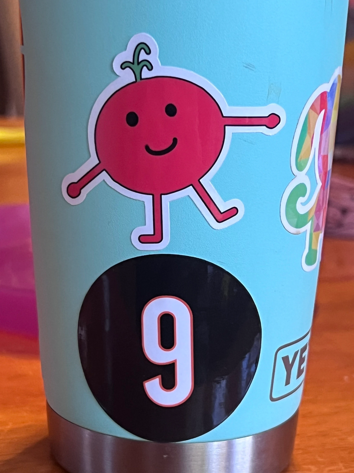 Mr. Tomato- Happy Cartoon Tomato. Waterproof Vinyl Sticker