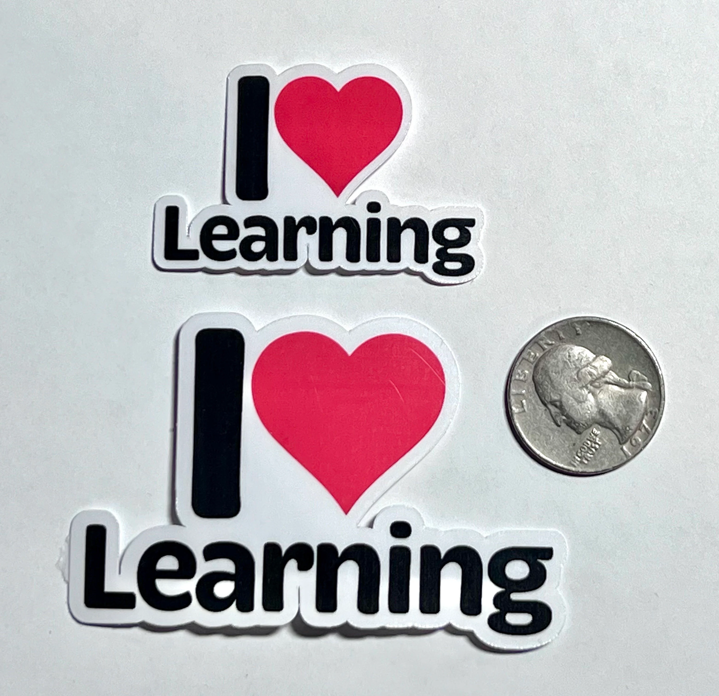 I love Learning Sticker | I Heart Learning Vinyl Sticker | Student Teacher Education