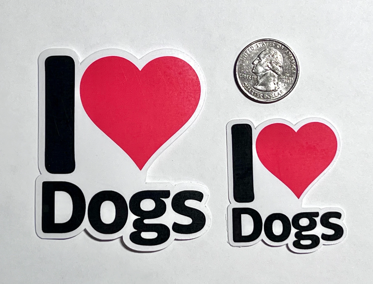 I love Dogs Sticker | I Heart Dogs Vinyl Sticker | Dog Lover Gift