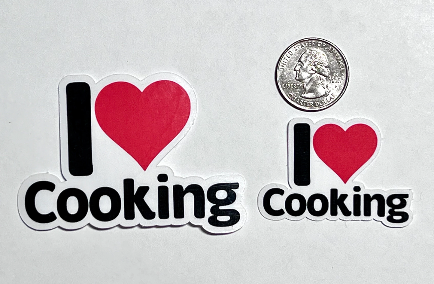 I love Cooking Sticker | I Heart Cooking Vinyl Stickers