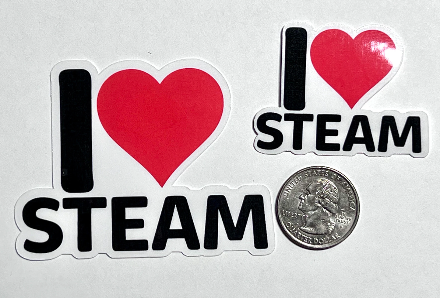 I love STEAM Sticker | I Heart STEAM Vinyl Sticker | STEAM Teacher Gift