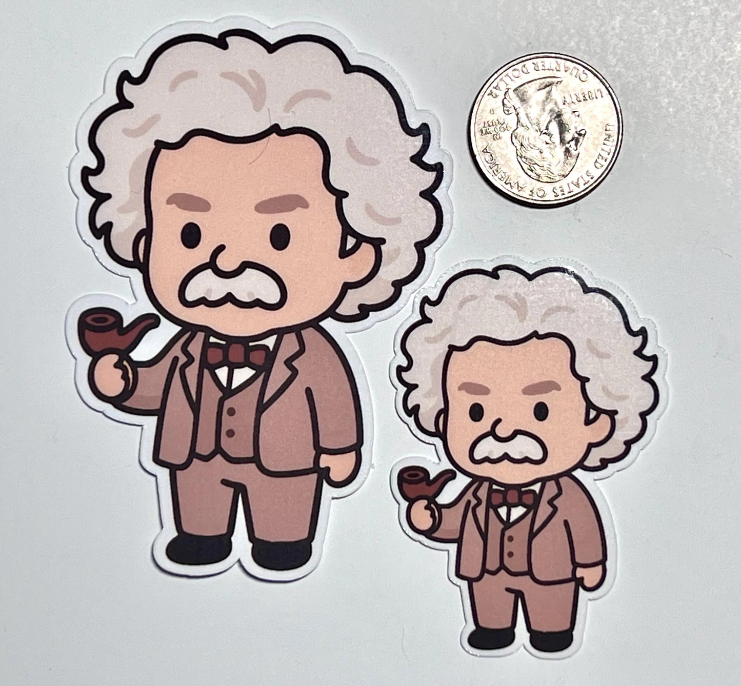 Mark Twain Sticker | American Writer | Waterproof Vinyl Sticker