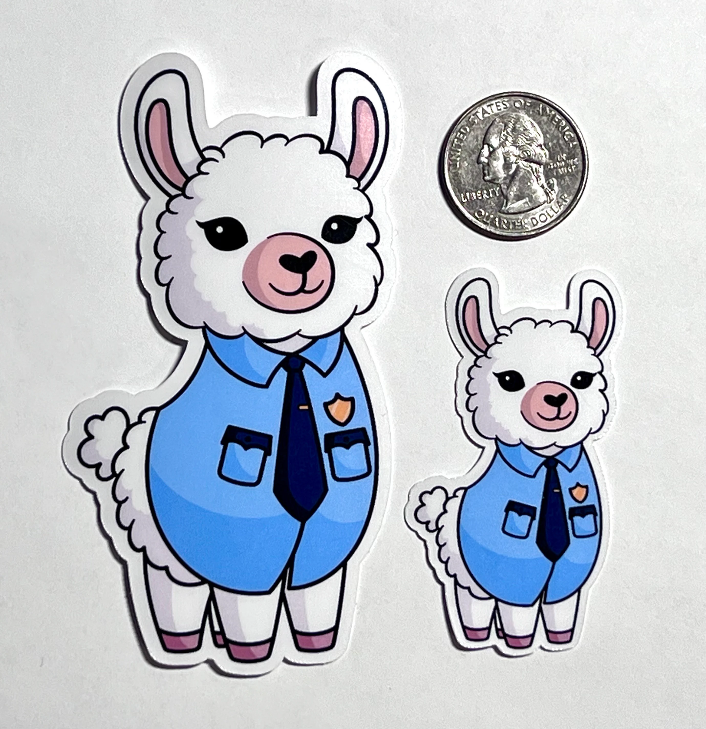 Police Llama Sticker | Police Officer Llama Sticker | Police Uniform Llama