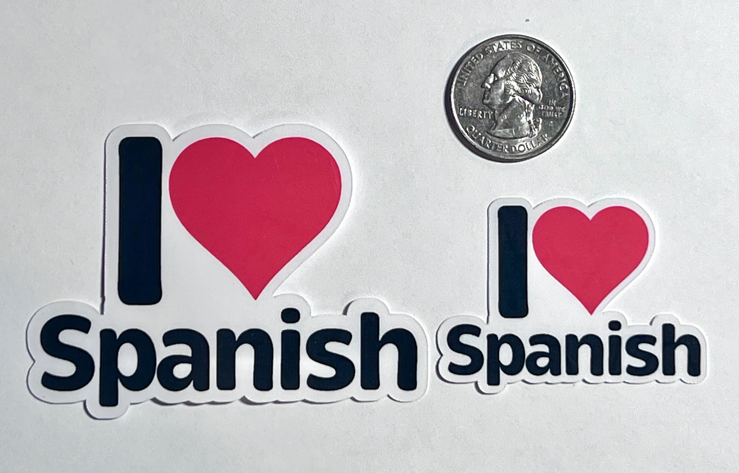 I love Spanish Sticker | I Heart Spanish Vinyl Sticker | Spanish Teacher Gift | Spanish Student | Spanish Club