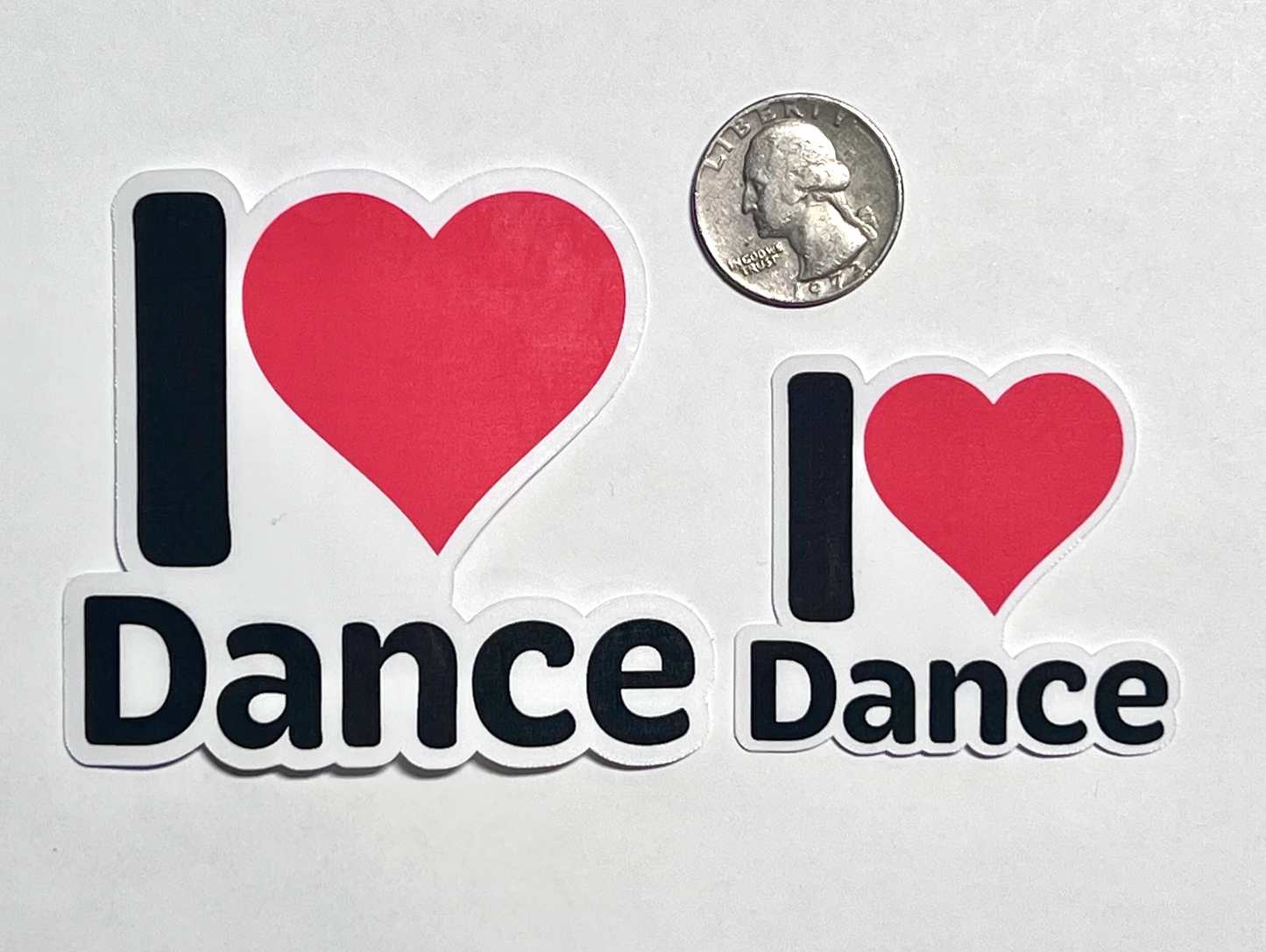 I Love Dance Sticker | I Heart Dancing Vinyl Sticker | Dancer