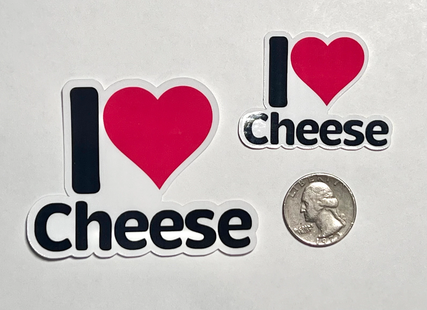 I love Cheese Sticker | I Heart Cheese Vinyl Sticker