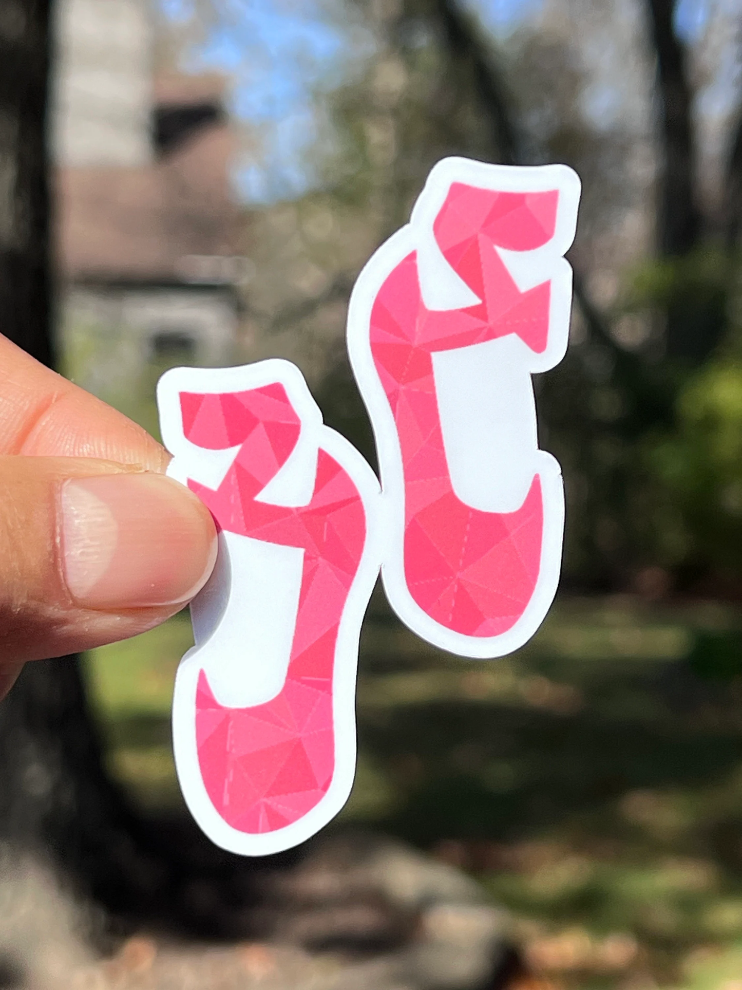 Ballet Shoe Sticker | Pointe Shoe Vinyl Sticker