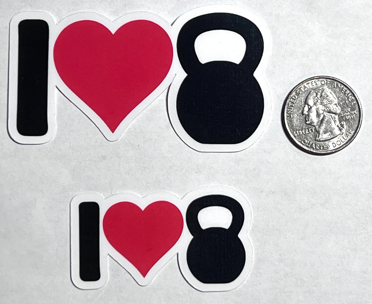 I love Kettlebell Sticker | I Heart Kettlebell Vinyl Sticker | Cross Training