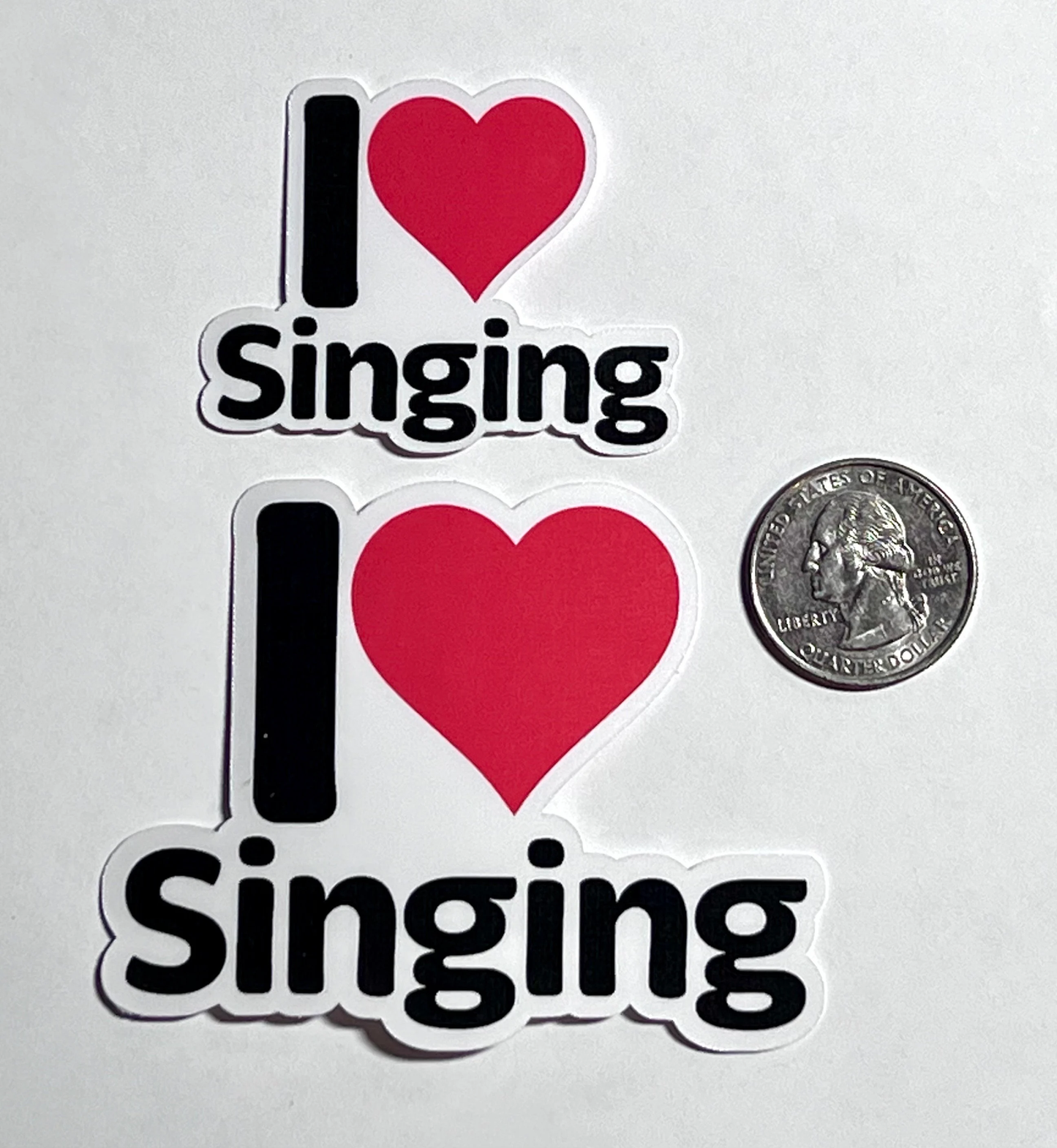 I love Singing Sticker | I Heart Singing Vinyl Sticker | School Choir