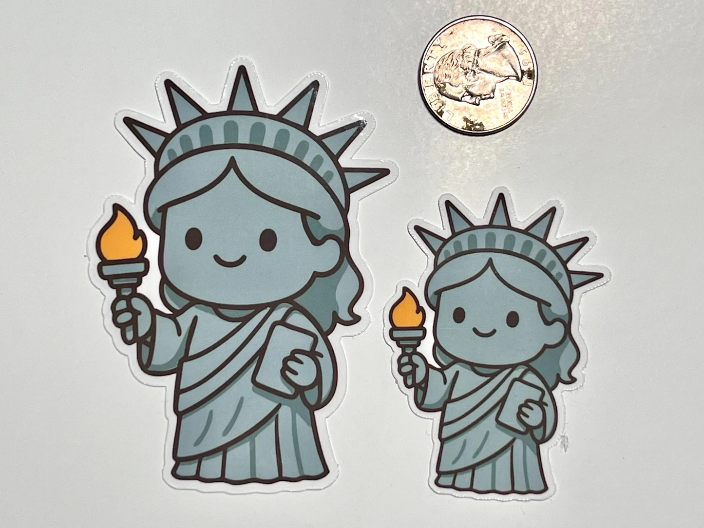 Statue of Liberty Sticker | Kawaii Design Sticker | Ellis Island | Lady Liberty | New York Harbor