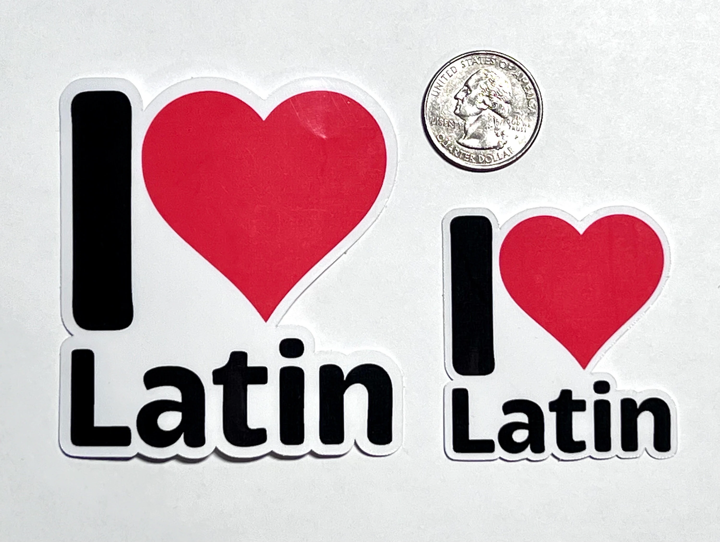 I love Latin Sticker | I Heart Latin Vinyl Sticker | Latin Teacher | Latin Club