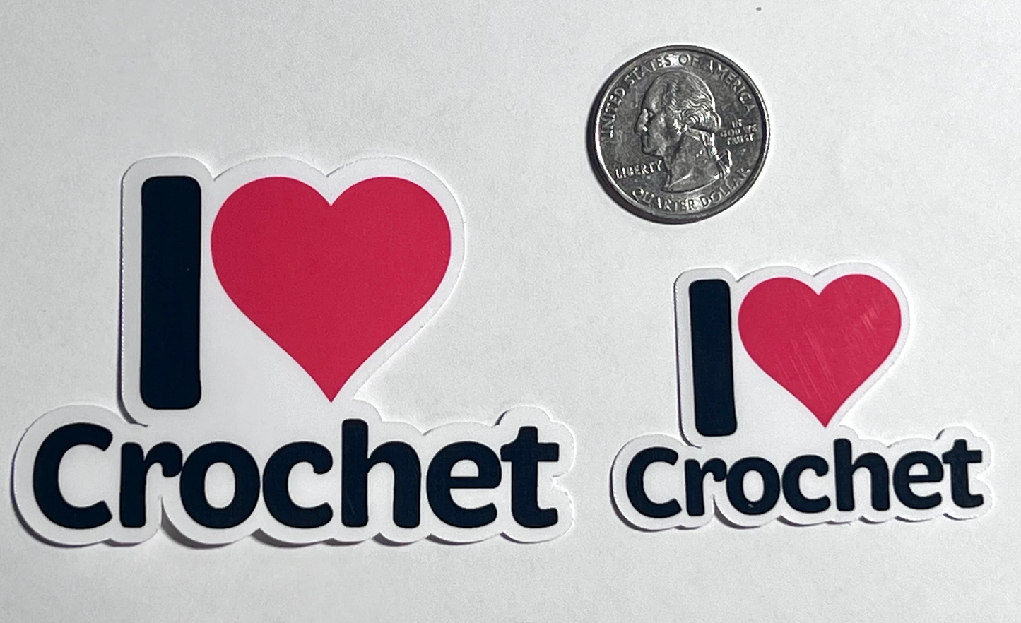 I love Crochet Sticker | I Heart Crochet Vinyl Sticker